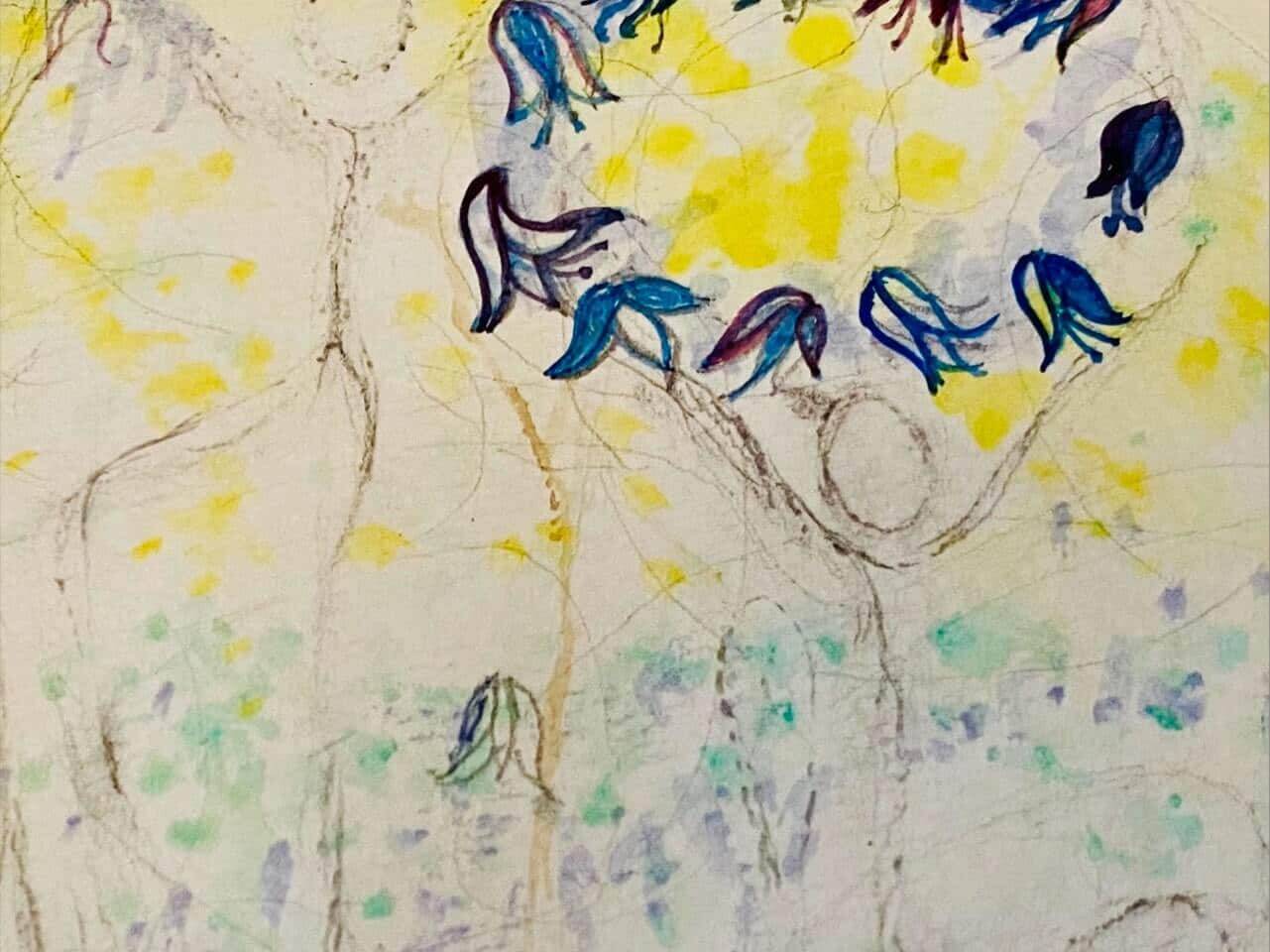 Garland of Bluebells Artwork by Sonal Noble